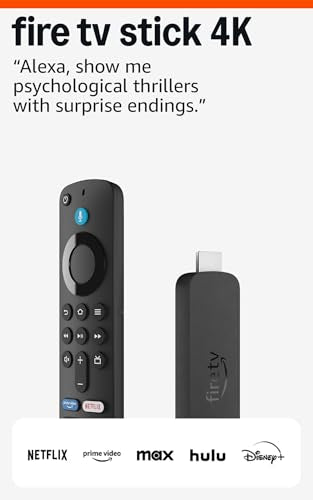 Amazon Fire TV Stick 4K Plus (newest model) with AI-powered Fire TV Search, Wi-Fi 6, stream over 1.8 million movies and shows, free & live TV