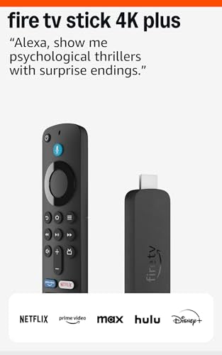 Amazon Fire TV Stick 4K Plus (newest model) with AI-powered Fire TV Search, Wi-Fi 6, stream over 1.8 million movies and shows, free & live TV