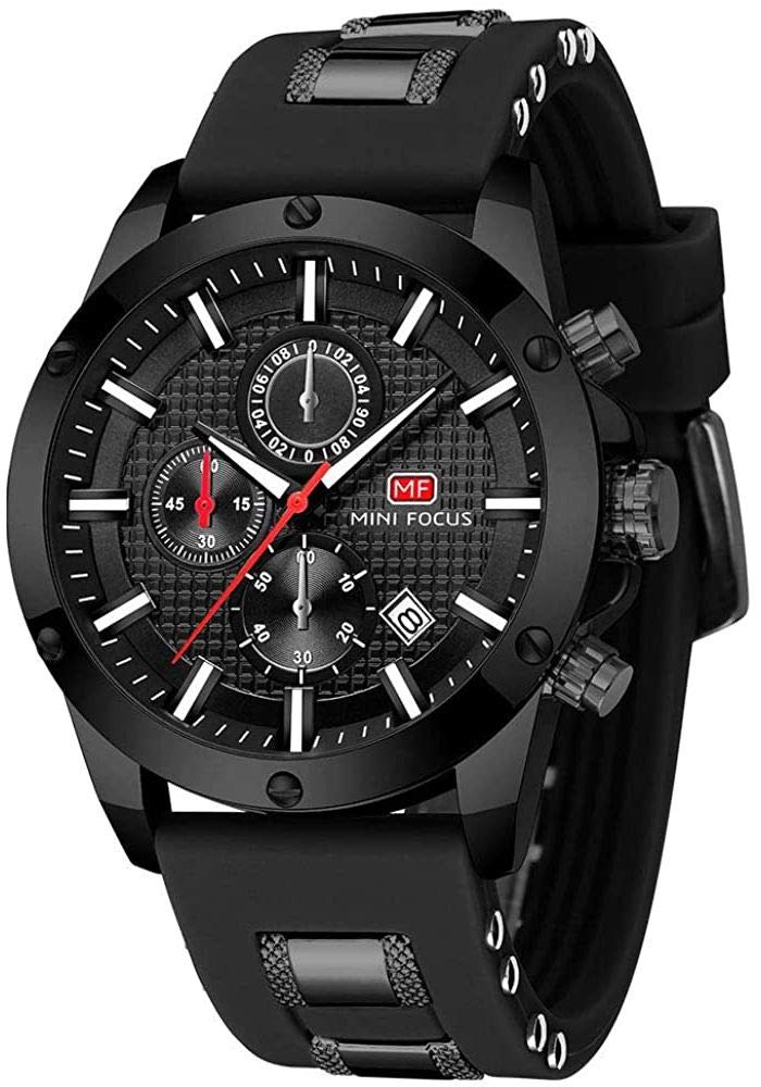AIMES Watch for Men Sport Military Waterproof Chronograph Mens Watches Analog Quartz Big Face Classic Stylish Fashion Casual Designer Business Work Wrist Watch Elegant Gift for Men