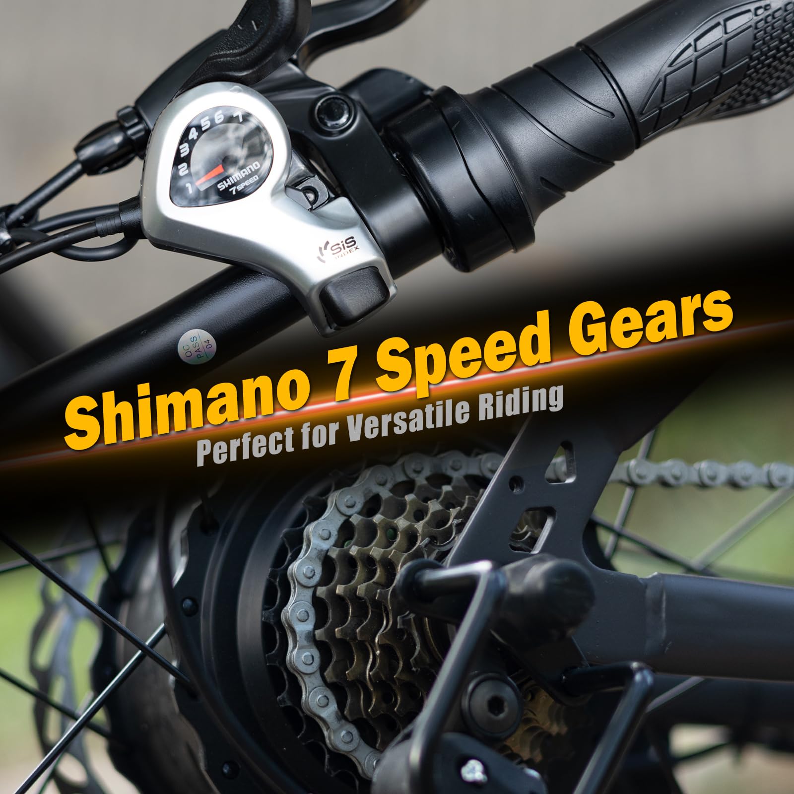 Electric Bike, 26"x4.0" Fat Tire Ebike for Adults, 1500W Peak Motor, Electric Mountain Bike, 28 mph Top Speed, E Bike with LCD Colorful Display, 7 Speed, UL2849 Certified