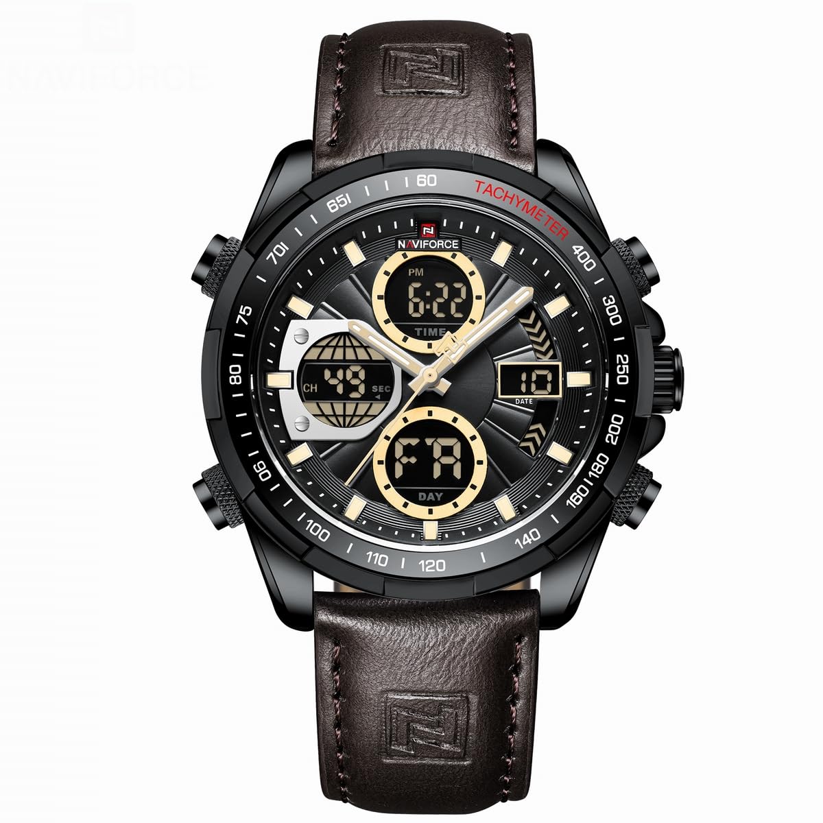 AIMES Watch for Men Sport Military Waterproof Chronograph Mens Watches Analog Quartz Big Face Classic Stylish Fashion Casual Designer Business Work Wrist Watch Elegant Gift for Men