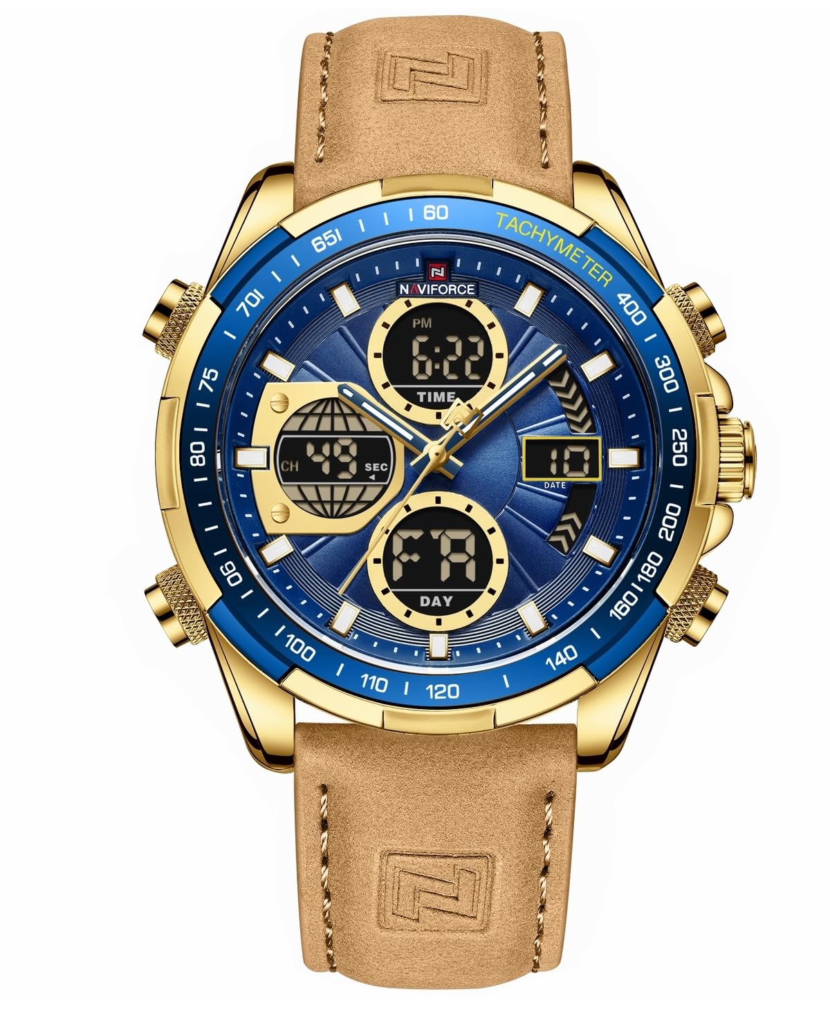 AIMES Watch for Men Sport Military Waterproof Chronograph Mens Watches Analog Quartz Big Face Classic Stylish Fashion Casual Designer Business Work Wrist Watch Elegant Gift for Men