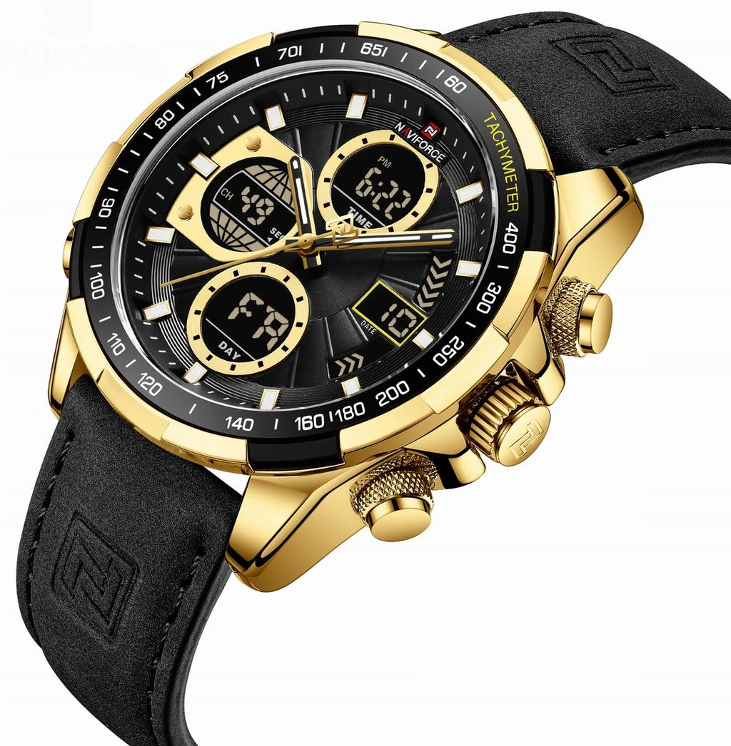 AIMES Watch for Men Sport Military Waterproof Chronograph Mens Watches Analog Quartz Big Face Classic Stylish Fashion Casual Designer Business Work Wrist Watch Elegant Gift for Men