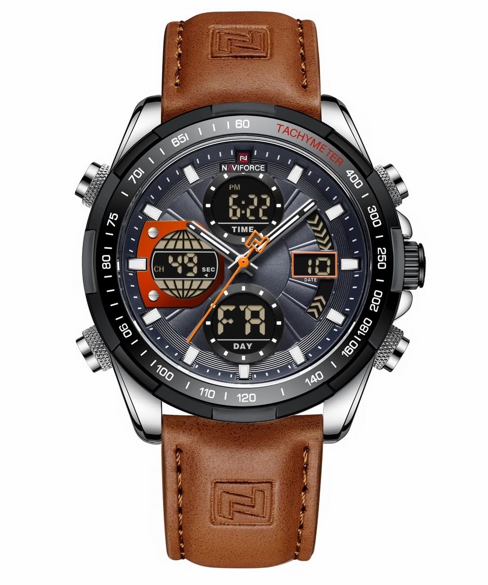 AIMES Watch for Men Sport Military Waterproof Chronograph Mens Watches Analog Quartz Big Face Classic Stylish Fashion Casual Designer Business Work Wrist Watch Elegant Gift for Men