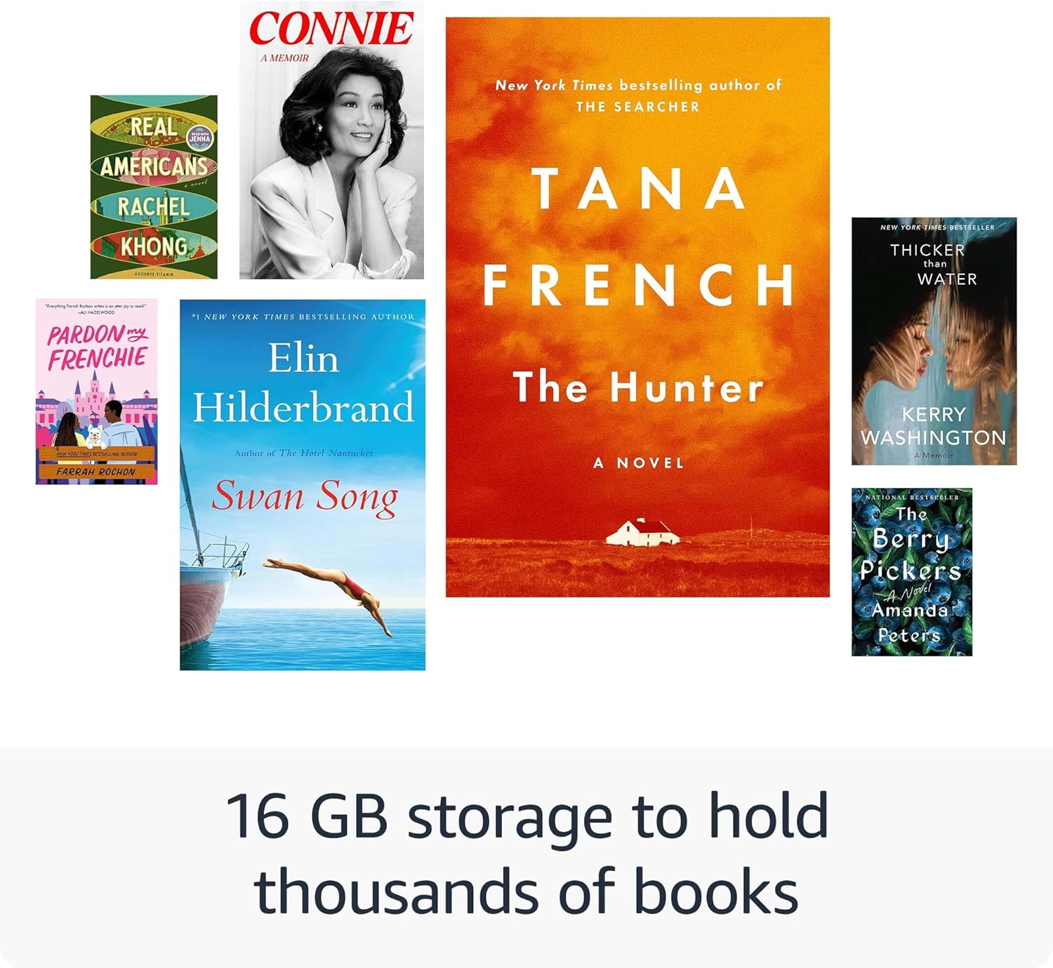 Amazon Kindle 16 GB (newest model) - Lightest and most compact Kindle, now with faster page turns, and higher contrast ratio, for an enhanced reading experience - Black